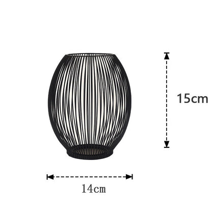 Christmas Retro Minimalist Solid Color Iron Candlestick