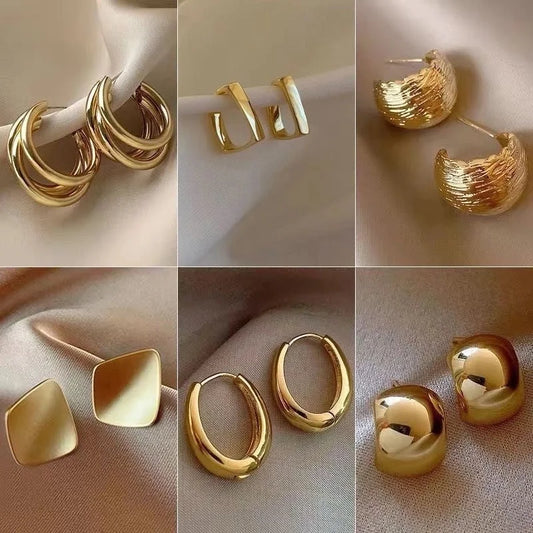 Silver Needle Exaggerated Lovely Earrings Light Luxury High-grade Niche Earrings Fashion Metal Temperament Earrings For Women