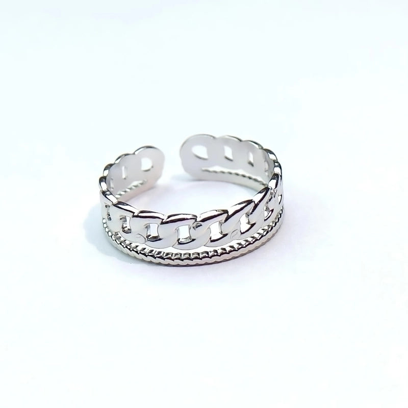 Minimalist Heart Shape Titanium Steel Open Rings