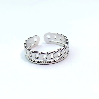 Minimalist Heart Shape Titanium Steel Open Rings