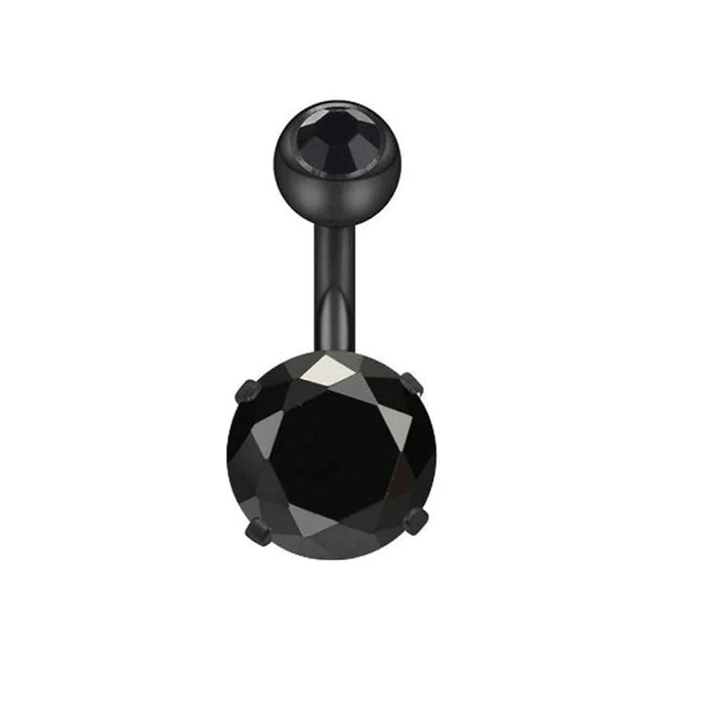 Minimalist Geometric Stainless Steel Plating Belly Ring 1 Piece