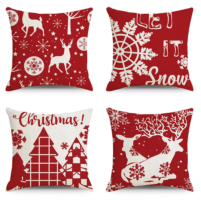 Christmas Combination Pillow Case New Home Sofa Decoration Cushion Pillow Case Manufacturers