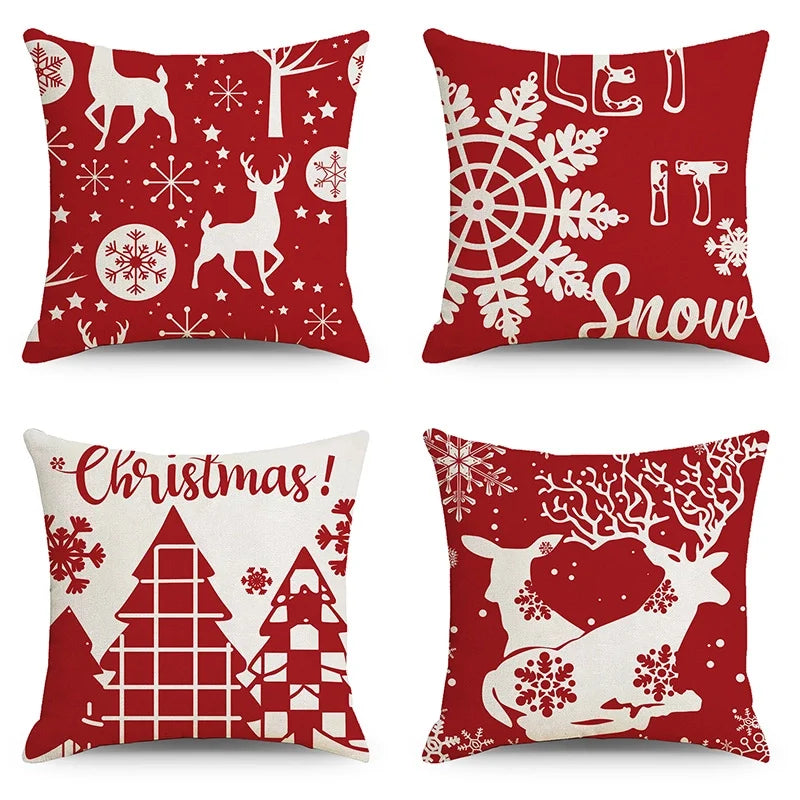 Christmas Combination Pillow Case New Home Sofa Decoration Cushion Pillow Case Manufacturers