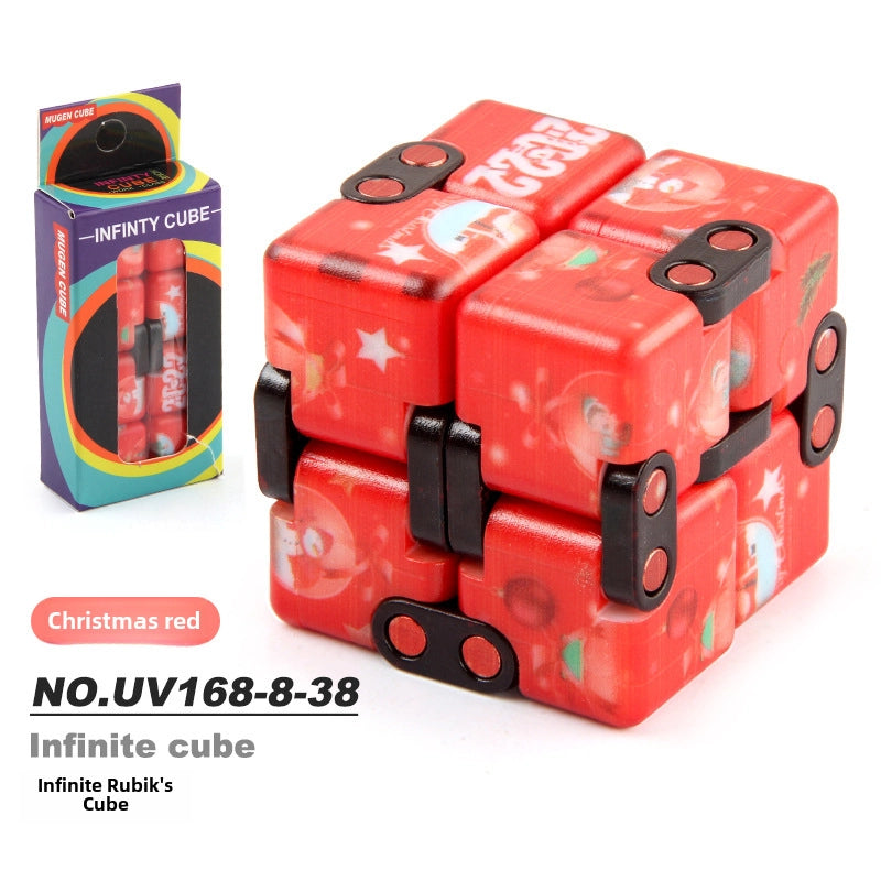 New Strange Decompression Toy UV Printing Infinite Rubik's Cube Decompression Folding Changeable Rubik's Cube Fingertip Rubik's Cube Manufacturer Resources
