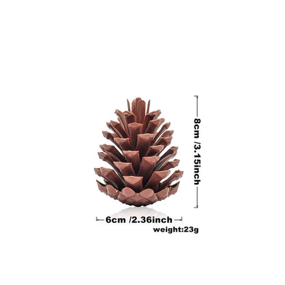 Christmas Decorations Christmas Tree Pine Cone Pendant High Simulation Pine Cone Wreath Decoration 13cm American Pine Cone