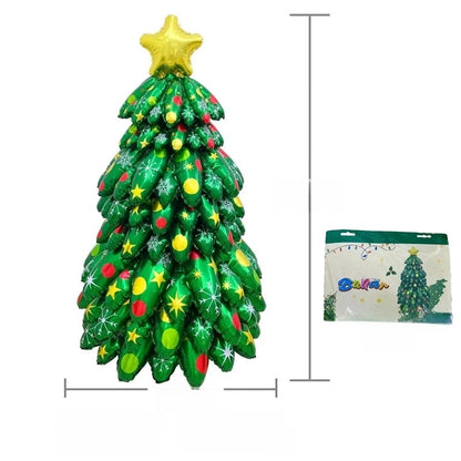 Christmas Casual Christmas Tree Santa Claus Snowman Aluminum Film Party Balloon Balloons