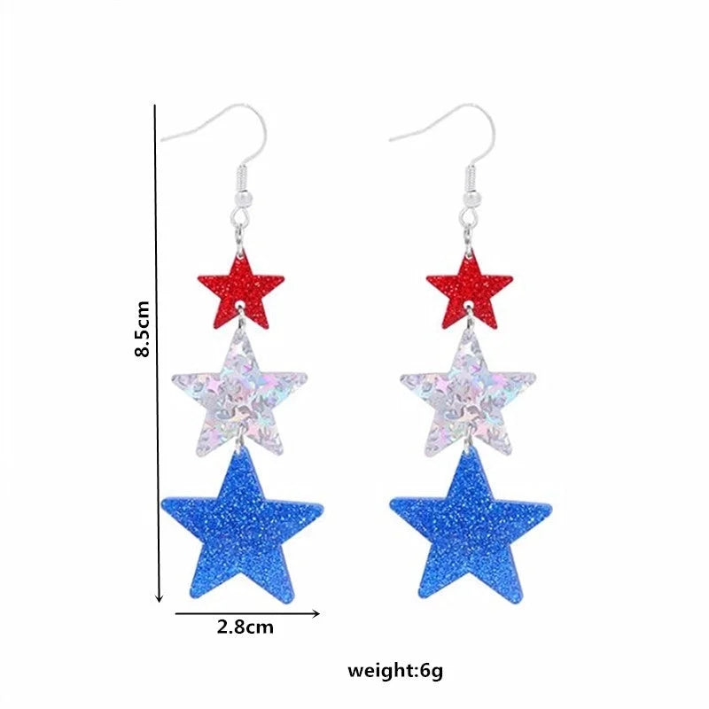 1 Pair Retro Color Block Plating Arylic Iron Aluminum Silver Plated Drop Earrings