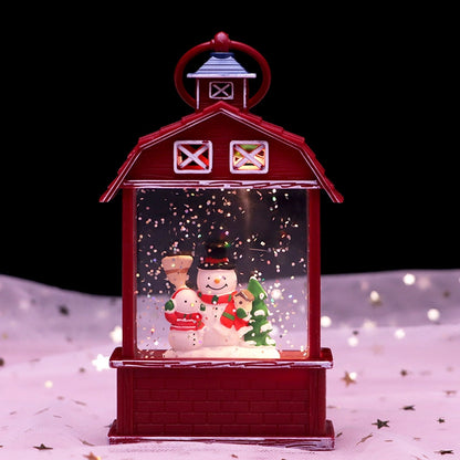 Christmas Cartoon Style Santa Claus Snowman Resin Holiday Daily