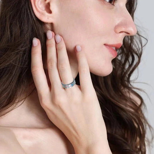 Jewelry Fashion Star Moon 304 Stainless Steel Rings