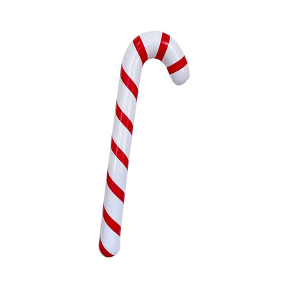 Christmas Decoration Inflatable Candy Cane Balloon Christmas Tree Crutch Decoration Indoor And Outdoor Holiday Decoration