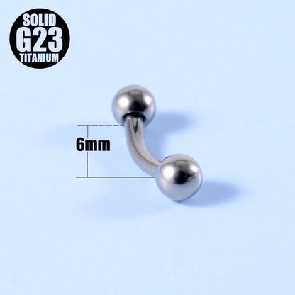 2 Pieces Ear Cartilage Rings & Studs Fashion Geometric G23 Titanium Polishing