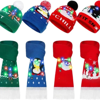 Kid'S IG Style Santa Claus Elk Pom Poms Wool Cap