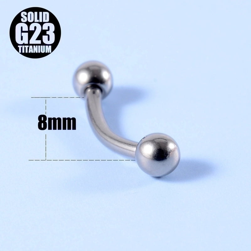 2 Pieces Ear Cartilage Rings & Studs Fashion Geometric G23 Titanium Polishing