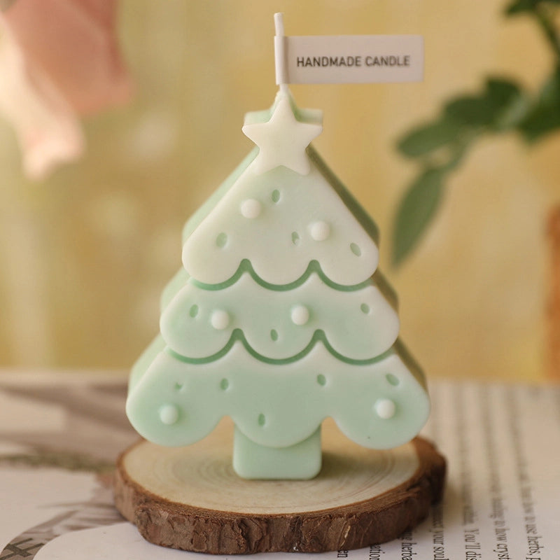 Christmas Fashion Christmas Tree Star Wax Festival Candle 1 Piece