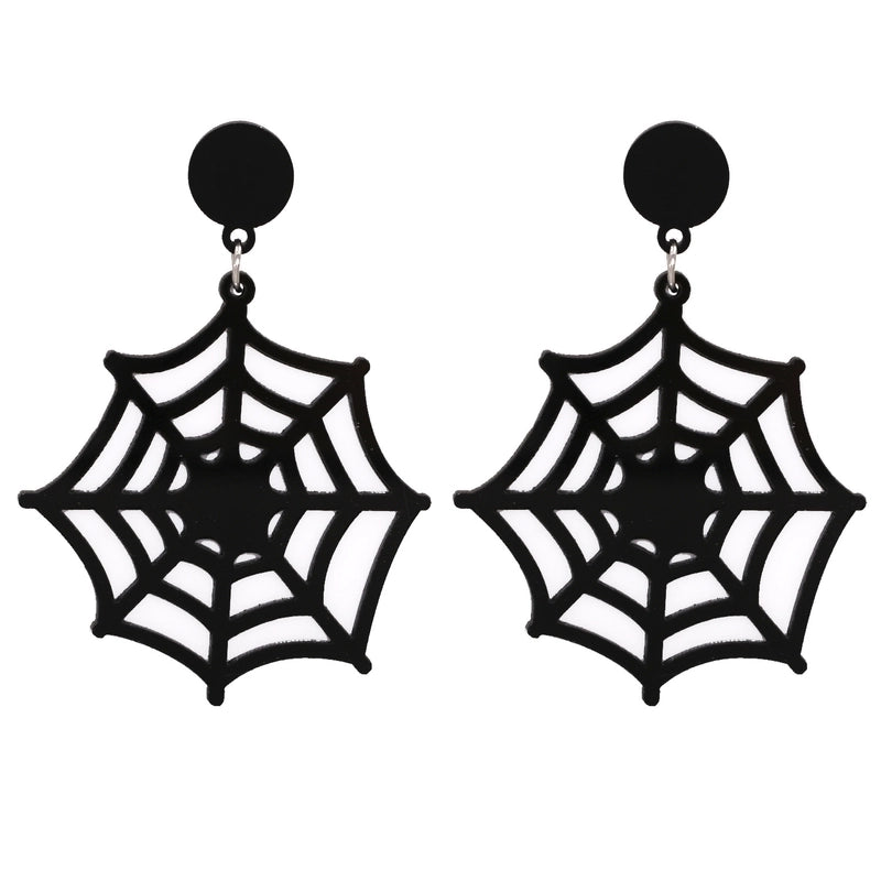 Halloween Pumpkin Ghost Acrylic Resin Earrings
