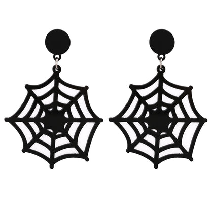 Halloween Pumpkin Ghost Acrylic Resin Earrings