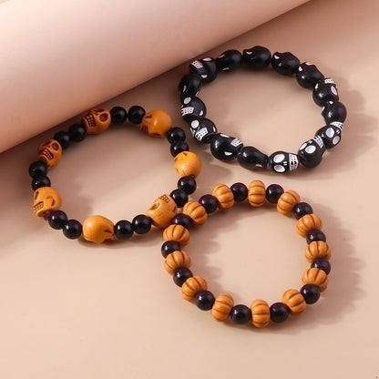 Funny Skull Beaded Bracelets