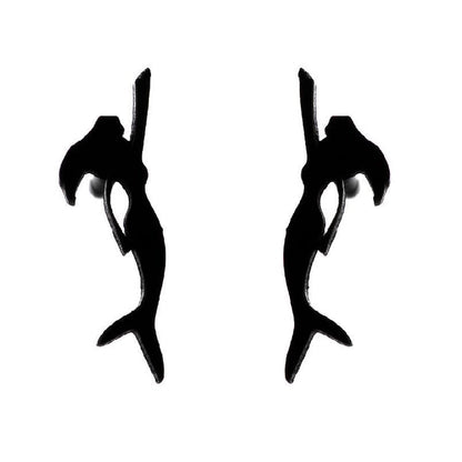 1 Pair Minimalist Animal Plating 304 Stainless Steel 18K Gold Plated Ear Studs