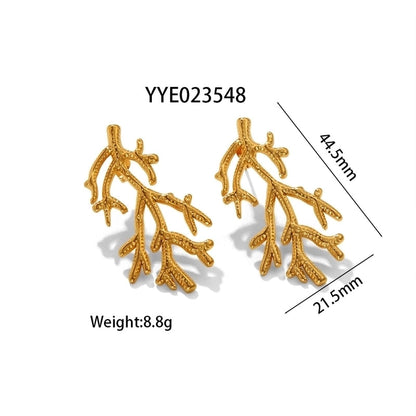 1 Pair IG Style Marine Style Modern Style Irregular Irregular Plating 304 Stainless Steel 316 Stainless Steel 18K Gold Plated Ear Studs