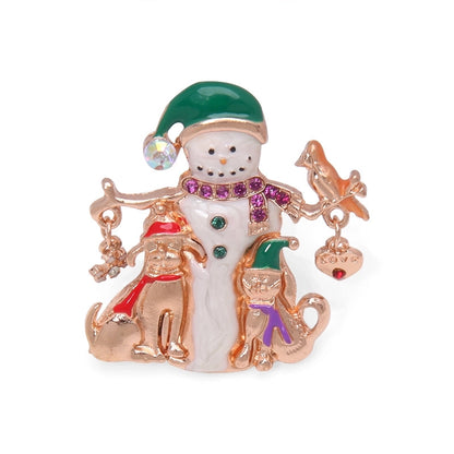 Cartoon Style Geometric Alloy Plating Artificial Diamond Women's Cartoon Brooches