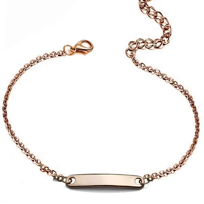 Minimalist Rectangle Titanium Steel Bracelets In Bulk