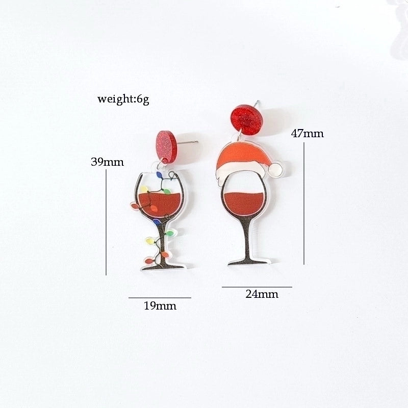 Minimalist Cartoon Letter Arylic Stoving Varnish Women's Drop Earrings 1 Pair