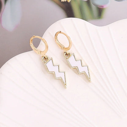 Women Minimalist Celestial Alloy Electroplating Earrings