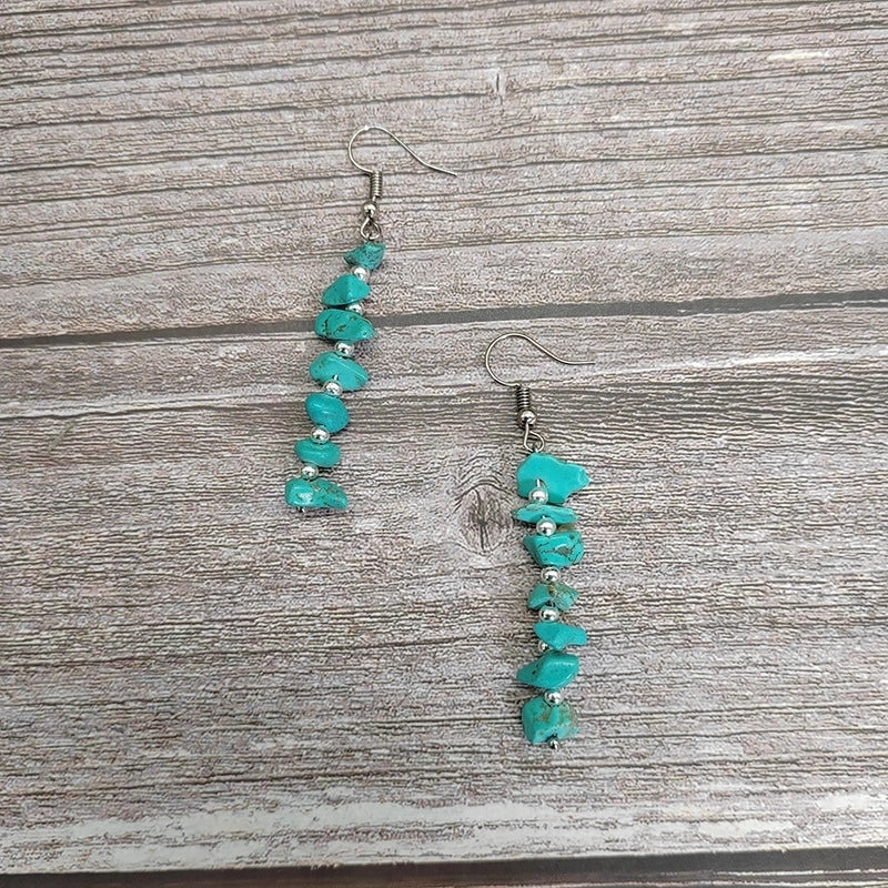 1 Pair Ethnic Style Geometric Natural Stone Drop Earrings