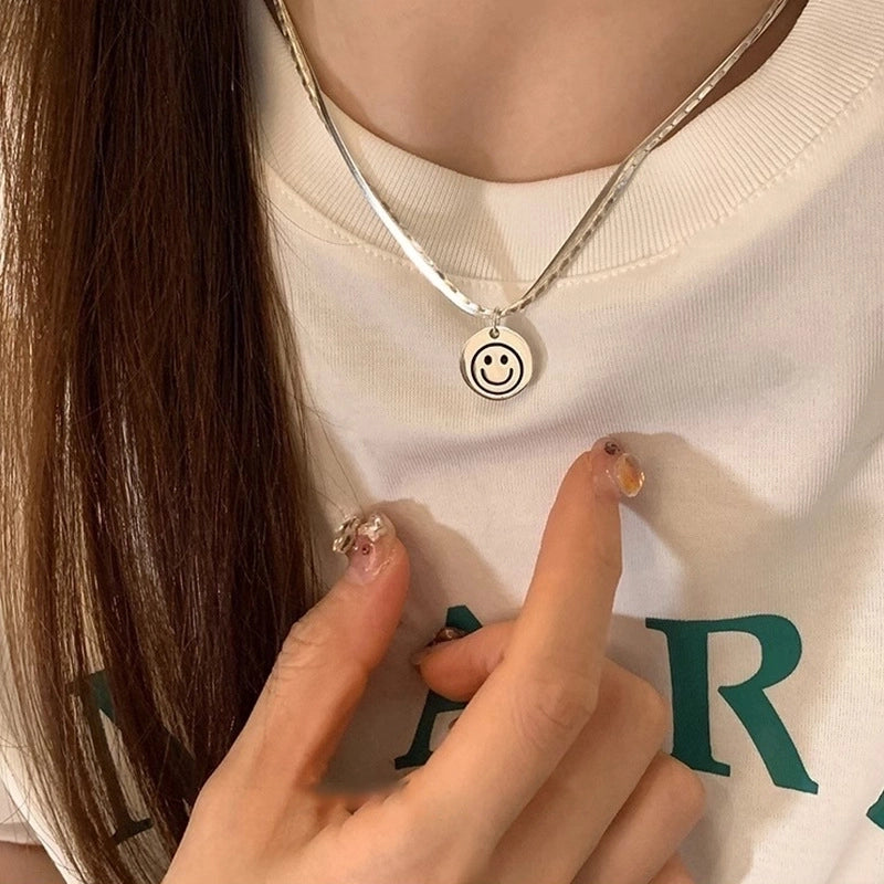 Minimalist Heart Shape Copper Plating Pendant Necklace