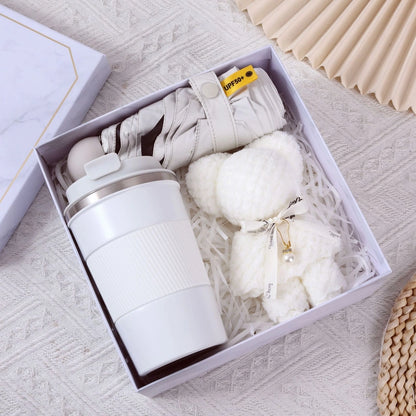 Business Gift Set Women's Day Gift Employee Activity Insulated Cup Umbrella Suitable For Clients