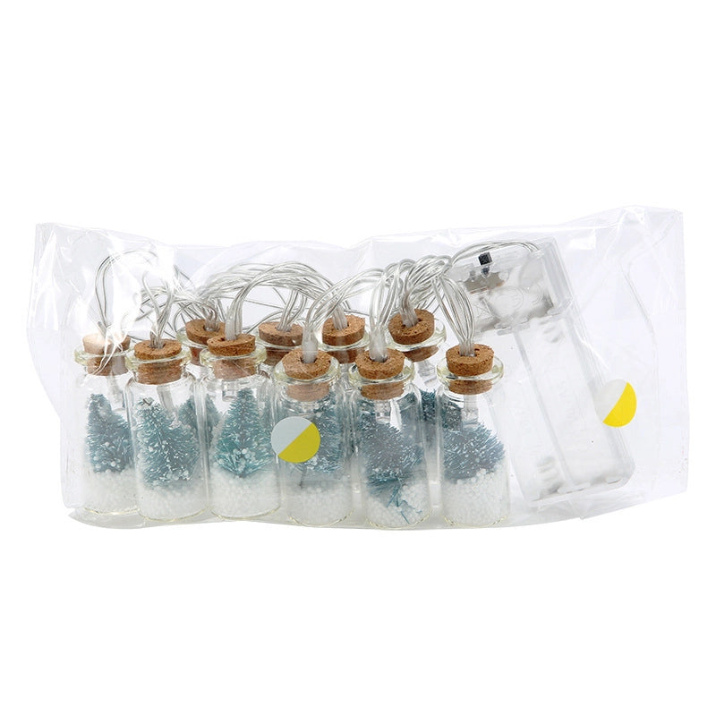 Christmas Cute Bottle Glass Christmas String Lights