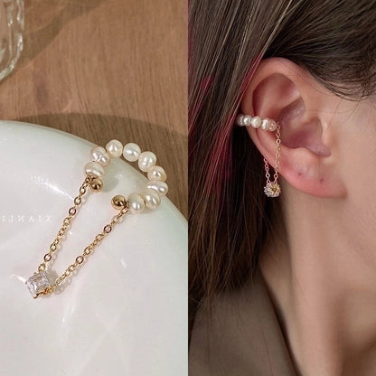 Fashion Geometric Copper Plating Zircon Earrings 1 Pair