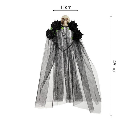 Halloween Funny Flower Skull Plastic Party Costume Props