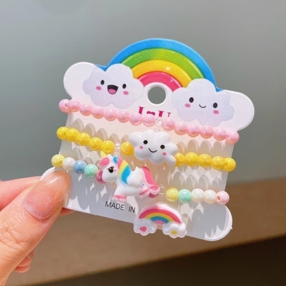 Cute Girl'S Cartoon Arylic Plastic Beaded