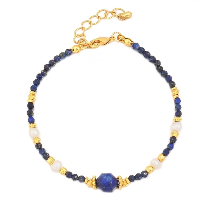 Natural Stone Copper Beaded Irregular Bracelets