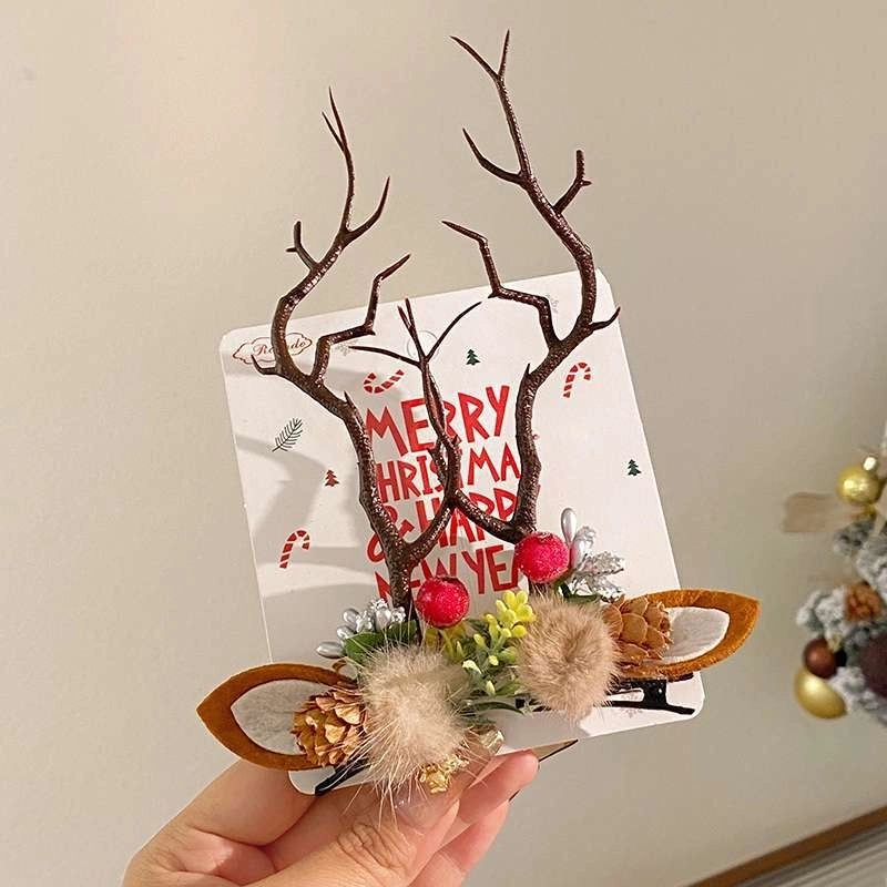Christmas Cute Antlers Daily Hairpin