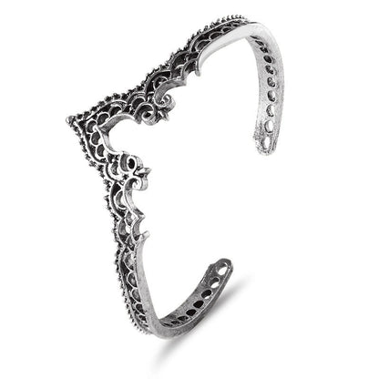 Alloy Gold Plated Silver Plated Hip-Hop Classic Style Streetwear Plating Hollow Out Inlay Animal Artificial Crystal Artificial Pearls Zircon Wristband Bangle