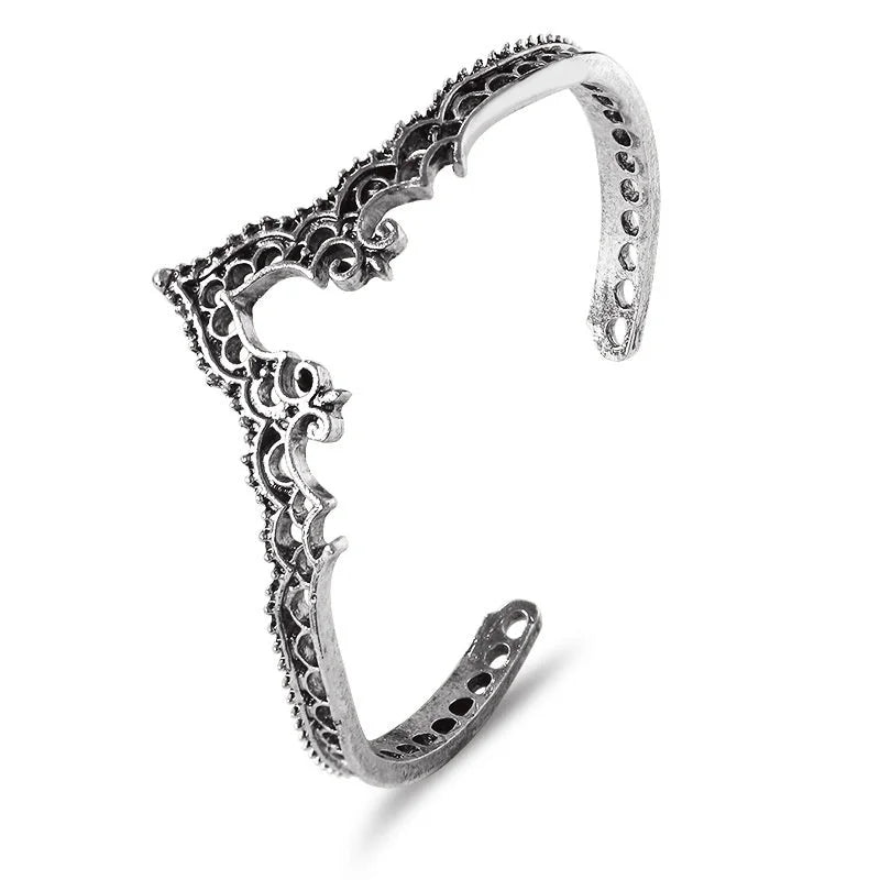 Alloy Gold Plated Silver Plated Hip-Hop Classic Style Streetwear Plating Hollow Out Inlay Animal Artificial Crystal Artificial Pearls Zircon Wristband Bangle