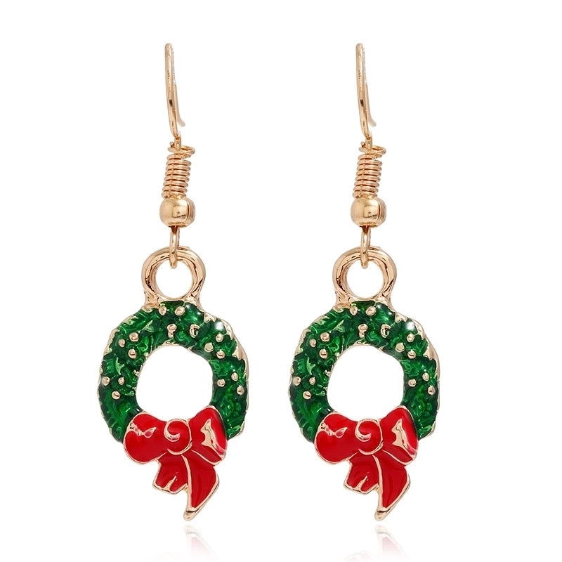 Fashion Christmas Tree Santa Claus Alloy Plating Women's Drop Earrings 1 Pair