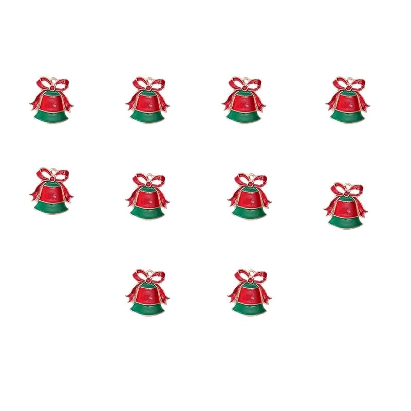 10 PCS/Package 15.9*17.8mm 16*22MM 18.1*19mm Alloy Christmas Hat Christmas Tree Santa Claus Pendant Jewelry Accessories