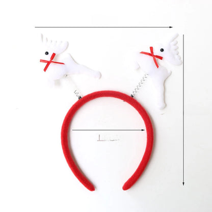Christmas Hairband Old Man Snowman Elk Horn Headband Christmas Decorations Children Party Headdress
