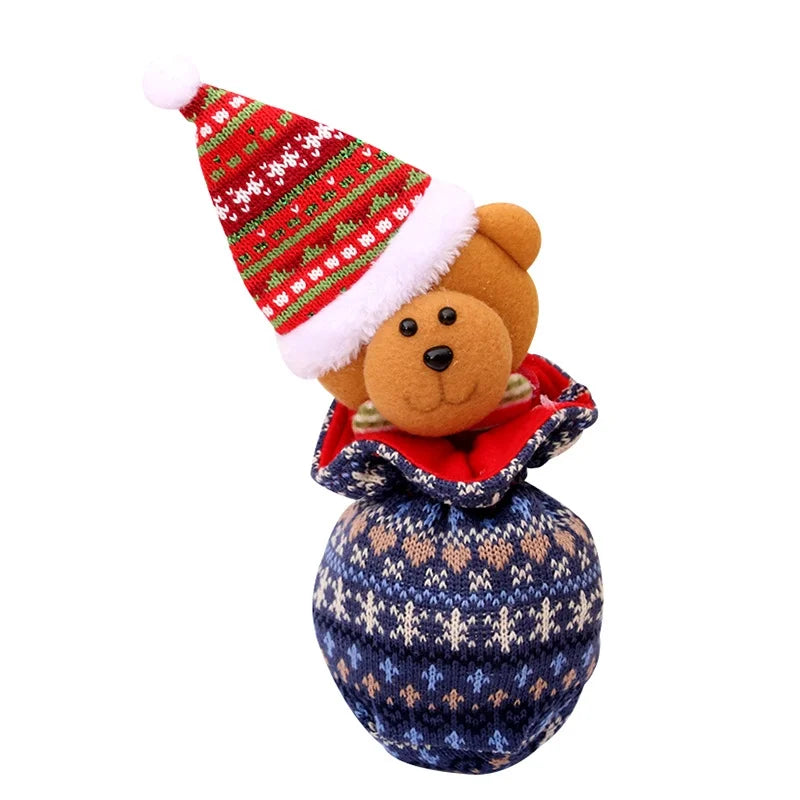 Christmas Children's Gift Bag Knitted Apple Bag Christmas Eve Candy Bag Gift Bag