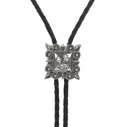 Punk Classic Style Star Cattle Skull Alloy Leather Rope Halloween Unisex Bolo Ties