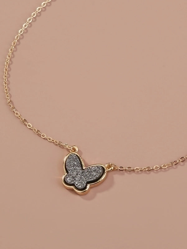 Copper Hip-Hop Retro Polishing Solid Color Snake Necklace