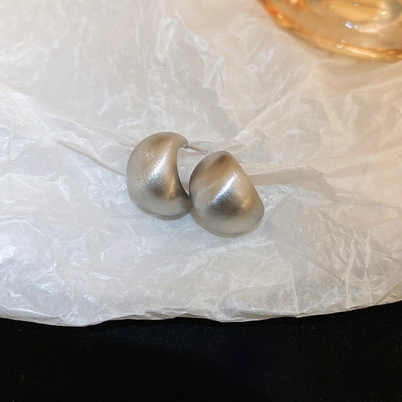 Silver Needle Exaggerated Lovely Earrings Light Luxury High-grade Niche Earrings Fashion Metal Temperament Earrings For Women