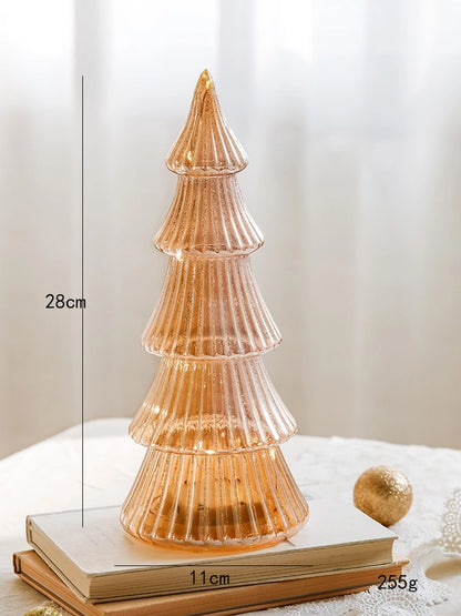 Christmas Minimalist Classic Style Christmas Tree Glass Holiday Festival Ornaments