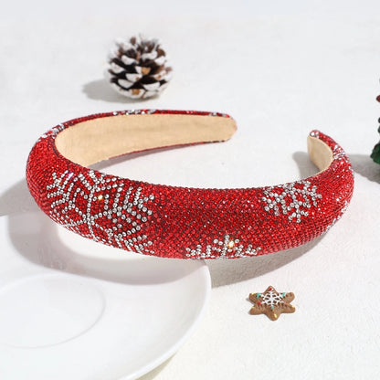 Christmas Vacation Women's Snowflake Rhinestone Hair Band
