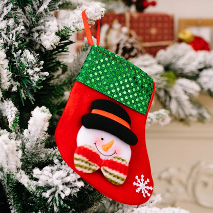 Christmas Classic Style Letter Nonwoven Holiday Christmas Socks