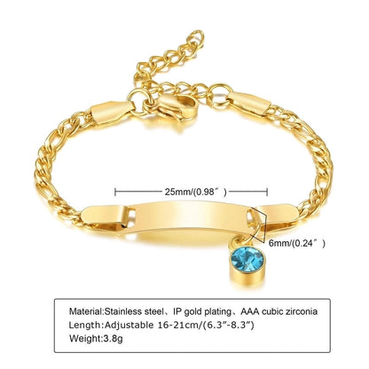 Casual Round Stainless Steel Gold Plated Zircon Bracelets In Bulk