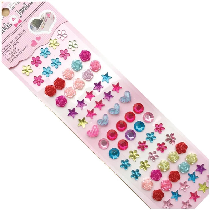 Diamond Stickers Can Be Customized Children's Crystal Diamond Stickers Gem Stickers Car Stickers Diamond-embedded Mobile Phone Decorative Stall
